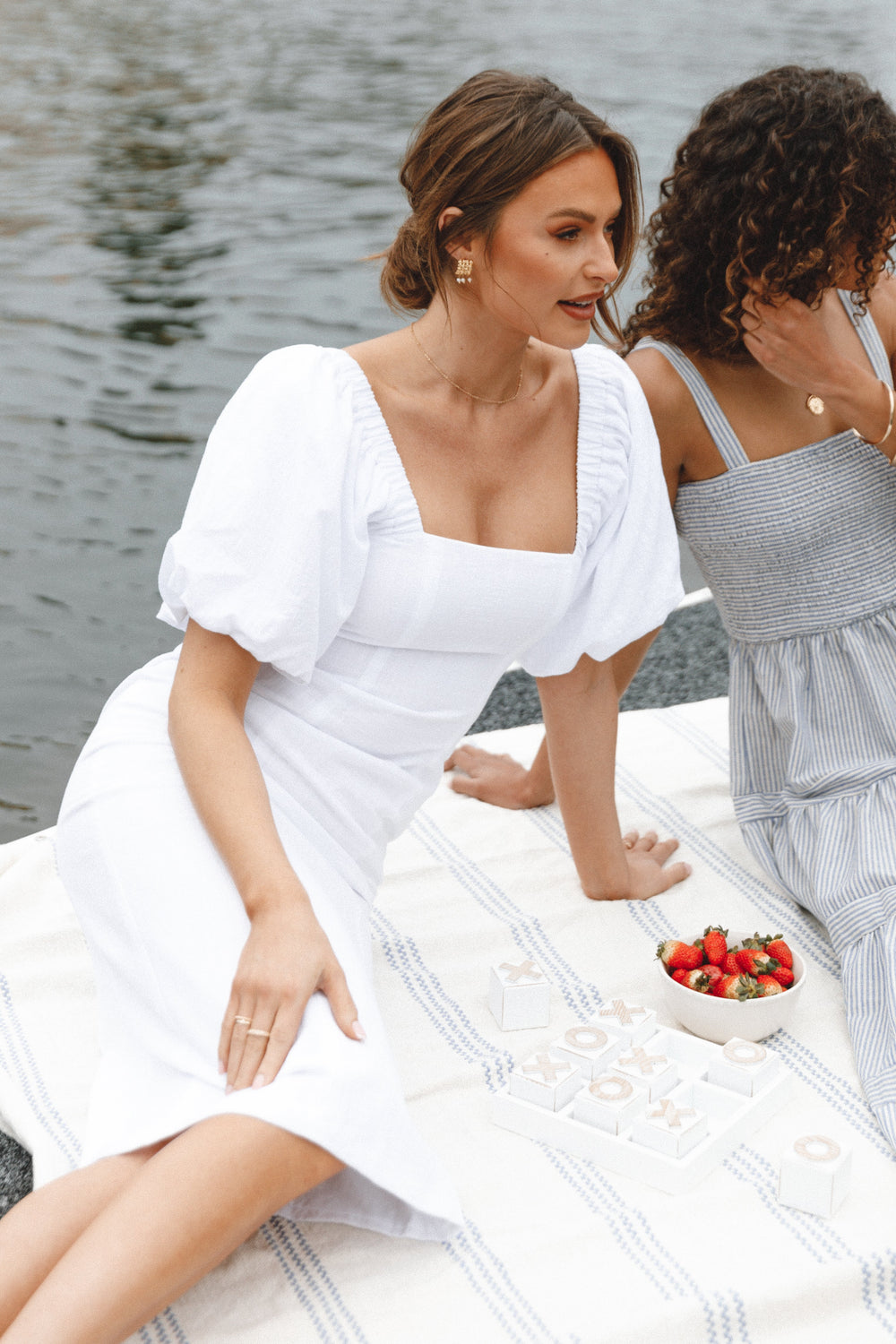 midi white dresses for women